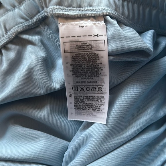 NWT Adidas Plus Size Light Blue High-Rise Pacer Shorts (3X) - Picture 5 of 5